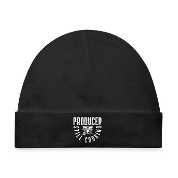 Studio Produzent Silhouette am Mischpult - Baby Premium Organic Mütze - Schwarz - Vorne