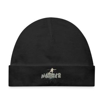 Wakeskate Wakeskating Wakeskater Wakeboard - Baby Premium Organic Mütze - Schwarz - Vorne
