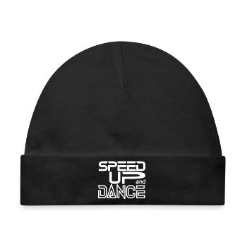 Speed up and Dance - Baby Premium Organic Mütze - Schwarz - Vorne