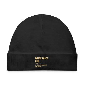 Inline-Skating Inline-Skating Inline-Skating - Baby Premium Organic Mütze - Schwarz - Vorne