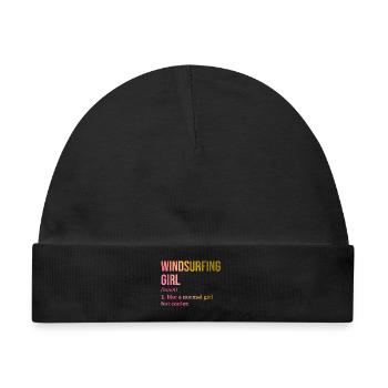 Windsurfen Windsurfen Windsurfen - Baby Premium Organic Mütze - Schwarz - Vorne