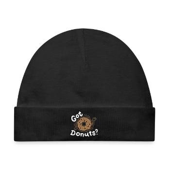 Donuts Donut-Liebhaber - Baby Premium Organic Mütze - Schwarz - Vorne