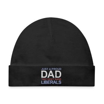 Nur ein stolzer Vater, der keine Liberalen großgez - Baby Premium Organic Mütze - Schwarz - Vorne