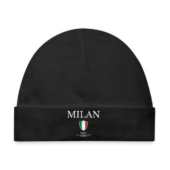Ich liebe Mailand, Mailand Italien - Baby Premium Organic Mütze - Schwarz - Vorne