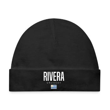 Rivera Uruguay Uruguayer - Baby Premium Organic Mütze - Schwarz - Vorne