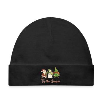 Es ist der Weihnachtsspaß der Saison - Baby Premium Organic Mütze - Schwarz - Vorne