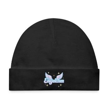 Engelchen / y2k statement spitzname design - Baby Premium Organic Mütze - Schwarz - Vorne