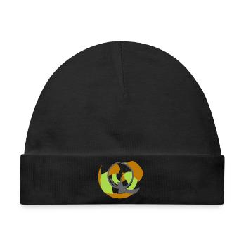 Spiralförmige Umlaufbahn Abstrakte Geometrie - Baby Premium Organic Mütze - Schwarz - Vorne