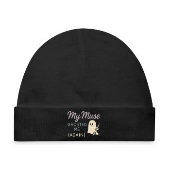 Kreative Denkweise, Künstlerhumor, Mehr Chaos - Baby Premium Organic Mütze - Schwarz - Vorne