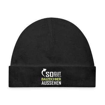 So gut kann nur ein Bauzeichner aussehen - Baby Premium Organic Mütze - Schwarz - Vorne
