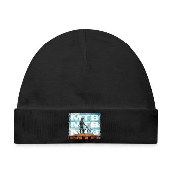 MTB - Baby Premium Organic Mütze - Schwarz - Vorne