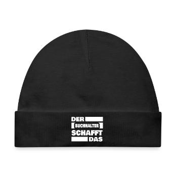Buchhalter - Baby Premium Organic Mütze - Schwarz - Vorne