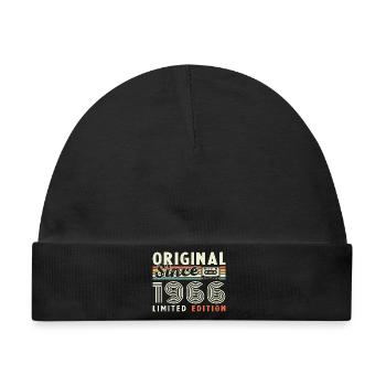 1966 Vintage Retro Geburtstagsgeschenk - Baby Premium Organic Mütze - Schwarz - Vorne