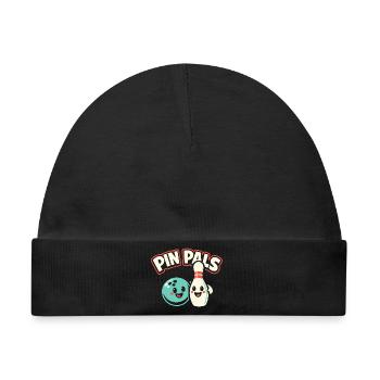 Pin Pals - Baby Premium Organic Mütze - Schwarz - Vorne