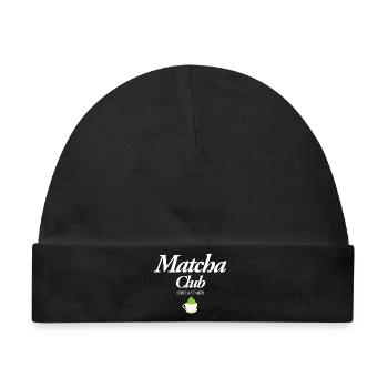 Matcha Club - Baby Premium Organic Mütze - Schwarz - Vorne