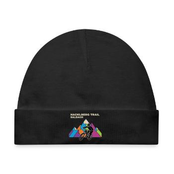 Hacklberg Trail MTB Biker - Baby Premium Organic Mütze - Schwarz - Vorne