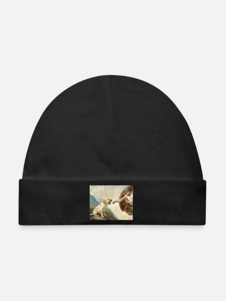 Hund Gottes Hand Labrador Hunde meme - Baby Premium Organic Mütze - Schwarz