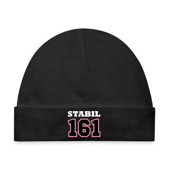 STABIL 161 - FOOTBALL RED - Baby Premium Organic Mütze - Schwarz - Vorne