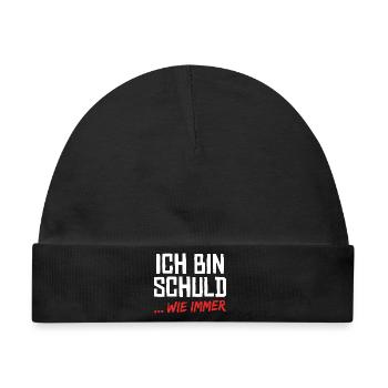 Ich Bin Schuld Wie Immer Lustiger Spruch - Baby Premium Organic Mütze - Schwarz - Vorne