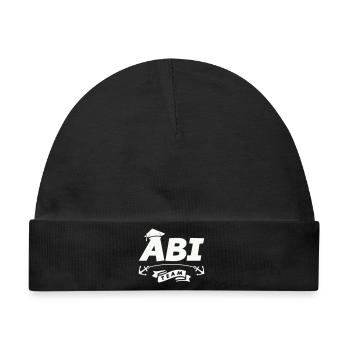 Abi Team Logo mit Ankerband - Baby Premium Organic Mütze - Schwarz - Vorne