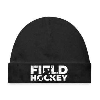 Hockey - Baby Premium Organic Mütze - Schwarz - Vorne