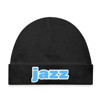 JAZZ - Baby Premium Organic Mütze - Schwarz - Vorne