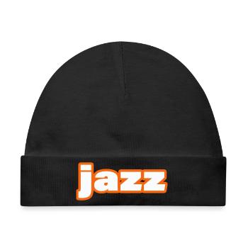 JAZZ - Baby Premium Organic Mütze - Schwarz - Vorne