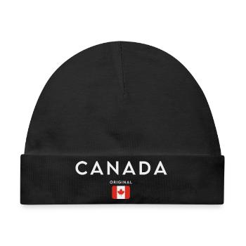 Flagge von Kanada, Kanadischer Stolz - Baby Premium Organic Mütze - Schwarz - Vorne