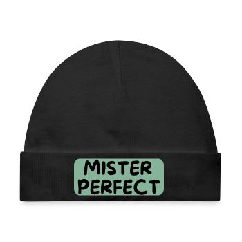 Mister Perfect - Baby Premium Organic Mütze - Schwarz - Vorne