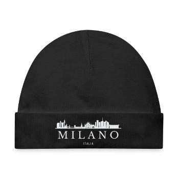 Mailand Skyline, Mailand, Italien - Baby Premium Organic Mütze - Schwarz - Vorne
