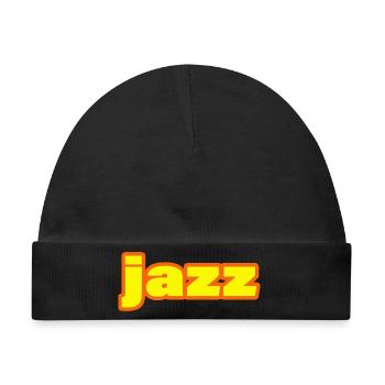 JAZZ - Baby Premium Organic Mütze - Schwarz - Vorne