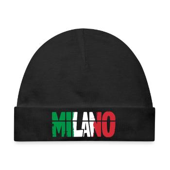 Milano Italien Mailand - Baby Premium Organic Mütze - Schwarz - Vorne