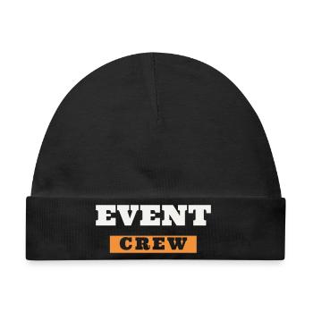 Event Crew Staff Team Veranstaltung Helfer Ordner - Baby Premium Organic Mütze - Schwarz - Vorne