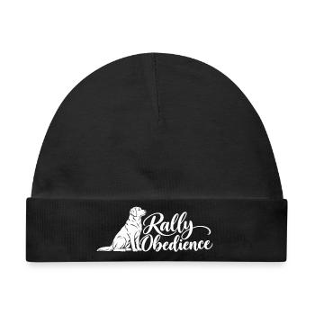 Rally Obedience – Labrador Retriever - Baby Premium Organic Mütze - Schwarz - Vorne