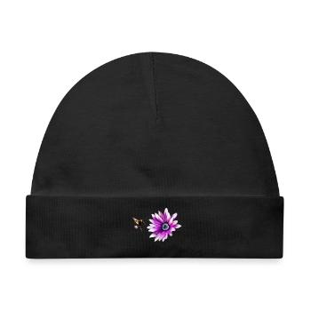Blume und Hummel - Baby Premium Organic Mütze - Schwarz - Vorne
