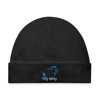Fliegenfischen Fisch - Baby Premium Organic Mütze - Schwarz - Vorne