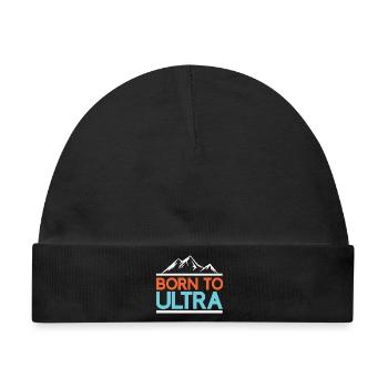 Geboren für Ultra Running - Baby Premium Organic Mütze - Schwarz - Vorne
