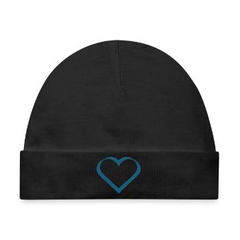 Valentinstag, Valentinstag, Valentinstag - Baby Premium Organic Mütze - Schwarz - Vorne