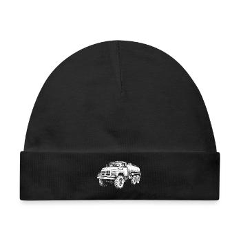 Schwerlast-Koloss Retro - Baby Premium Organic Mütze - Schwarz - Vorne
