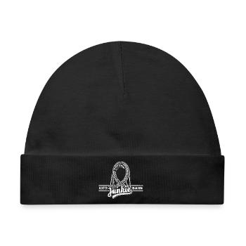 Achterbahn Junkie - Looping - Baby Premium Organic Mütze - Schwarz - Vorne