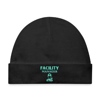 Facility Manager - Baby Premium Organic Mütze - Schwarz - Vorne