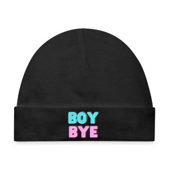 boy bye - Baby Premium Organic Mütze - Schwarz - Vorne