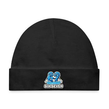 67 Meme Sechs Sieben Schwimmen Lustig Geschenk - Baby Premium Organic Mütze - Schwarz - Vorne