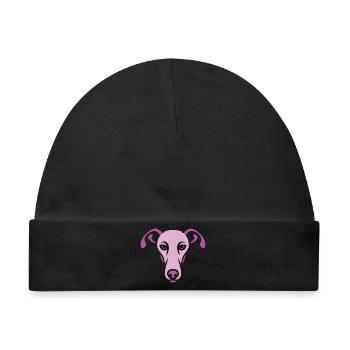 Windhund, Galgo - Baby Premium Organic Mütze - Schwarz - Vorne