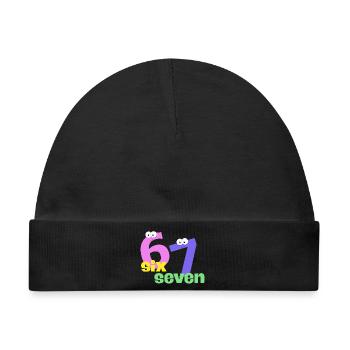 Six Seven Trend - Baby Premium Organic Mütze - Schwarz - Vorne