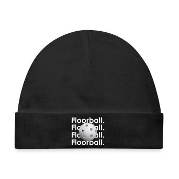 Floorball Graphic - Baby Premium Organic Mütze - Schwarz - Vorne