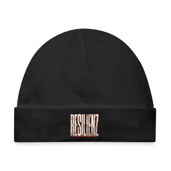 Resilienz - Baby Premium Organic Mütze - Schwarz - Vorne
