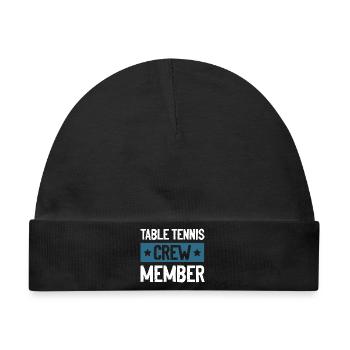 Table Tennis Crew - Baby Premium Organic Mütze - Schwarz - Vorne