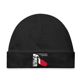 Malta Auswandern - Baby Premium Organic Mütze - Schwarz - Vorne