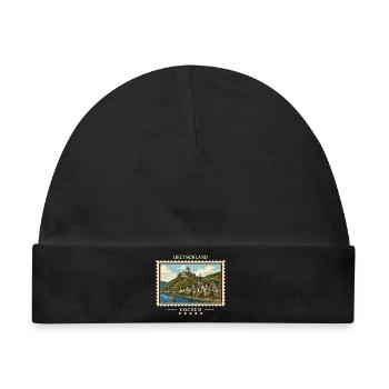 Deutschland Cochem Vintage Reisemarke - Baby Premium Organic Mütze - Schwarz - Vorne